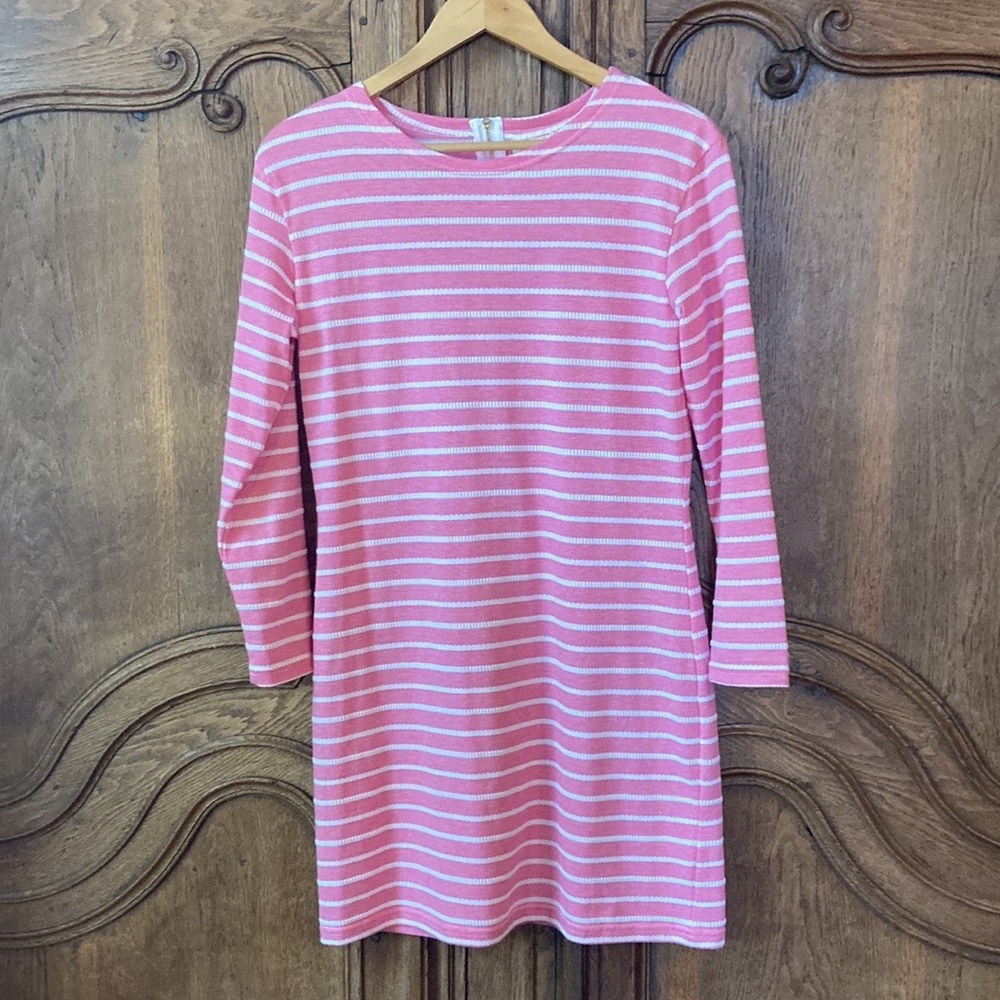 Sail to Sable pink and white striped dress - Picture 1 of 9